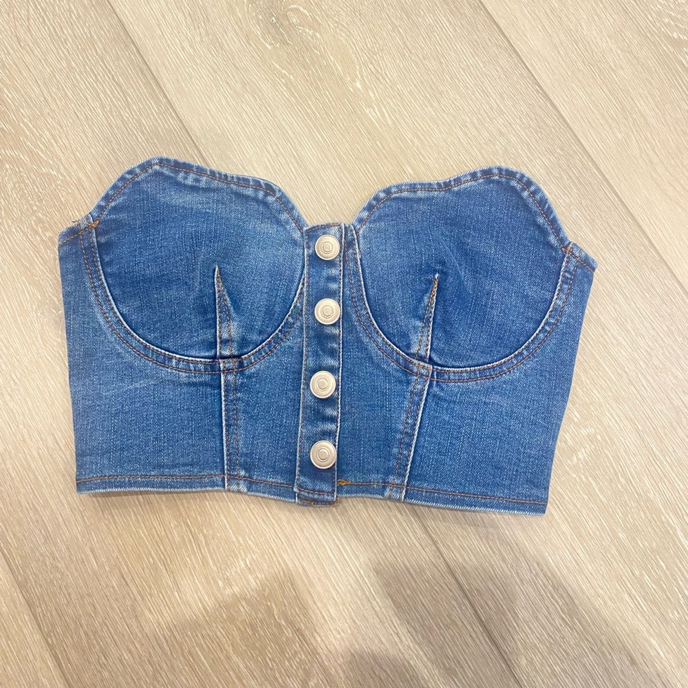 Denim top